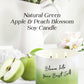Green Apple & Peach Blossom Soy Candle 3-Wick