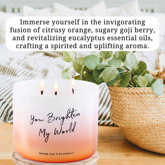 Orange Goji & Eucalyptus Soy Candle 3-Wick