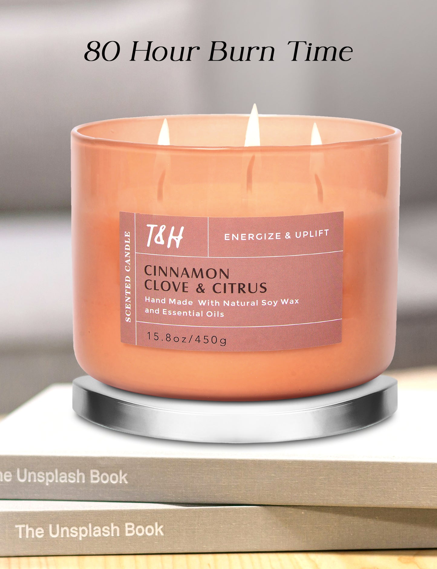 Cinnamon Clove & Citrus Soy Candle 3-Wick