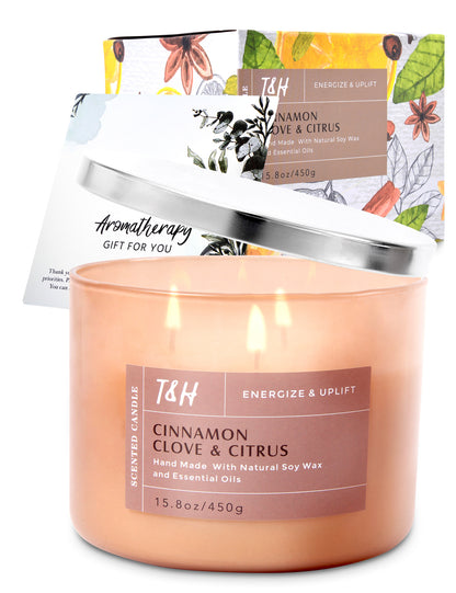 Cinnamon Clove & Citrus Soy Candle 3-Wick