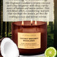 Coconut Bergamot Woodlands Soy Candle 3-Wick