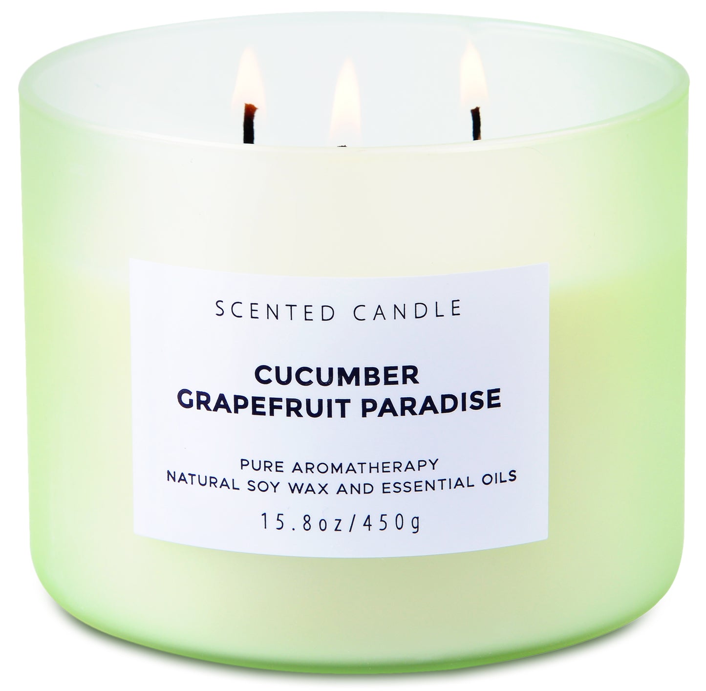 Cucumber Grapefruit Paradise Soy Candle 3-Wick