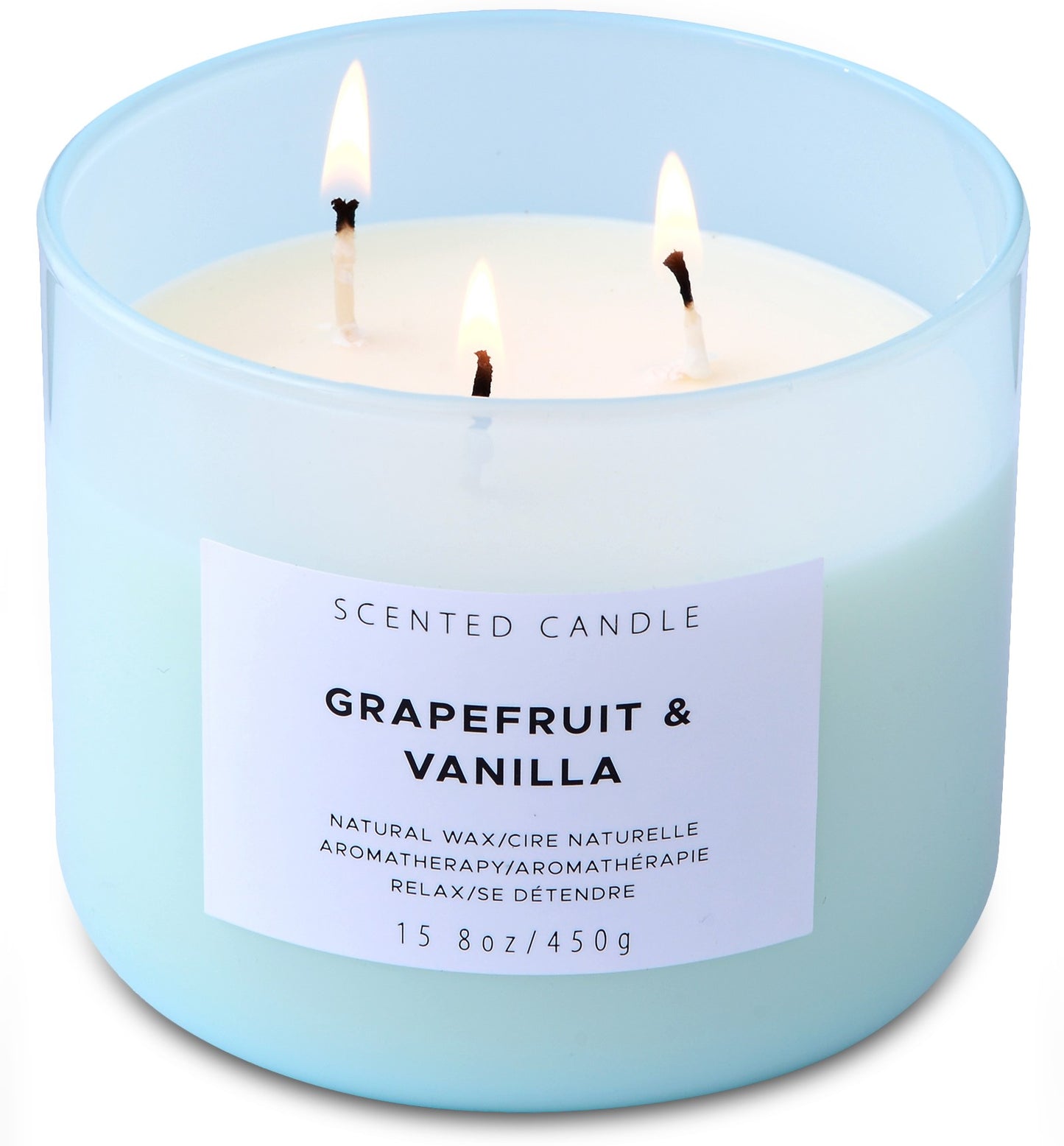 Grapefruit & Vanilla Soy Candle 3-Wick