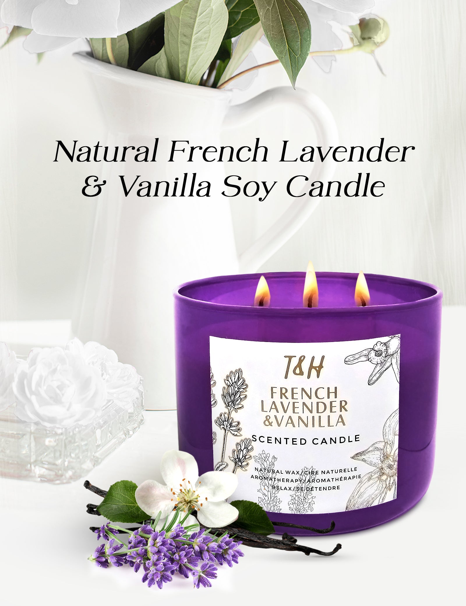 BBW Aromatherapy Stress Relief - newest Vanilla Verbena Candle