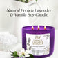 Lavender & Vanilla Soy Candle 3-Wick