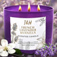 Lavender & Vanilla Soy Candle 3-Wick