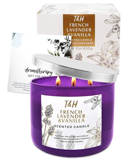 Lavender & Vanilla Soy Candle 3-Wick