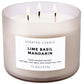 Lime Basil Mandarin Soy Candle 3-Wick