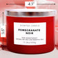 Pomegranate Noir Soy Candle 3-Wick