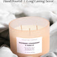 Raspberry Strawberry & Vanilla Soy Candle 3-Wick